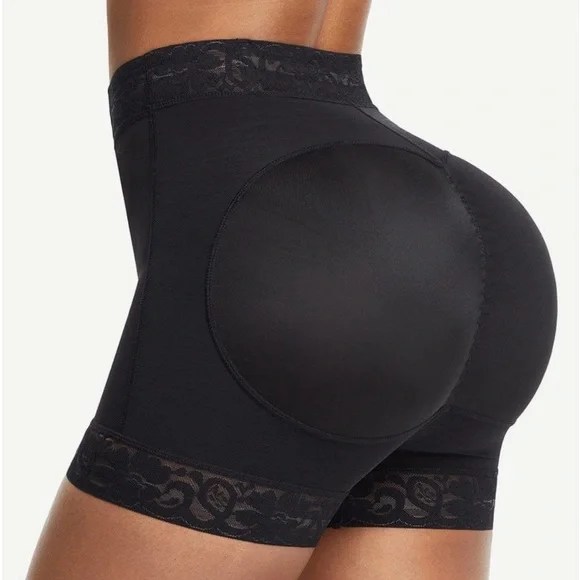 High Waist Lace Silicone Shorts Daily Use Shapewear Underwear Compression - Picture 6 of 11